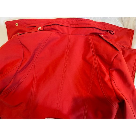 Kenneth Cole Reaction Womens Softshell Transition Jacket Turtleneck Red SZ Small - Picture 7 of 7